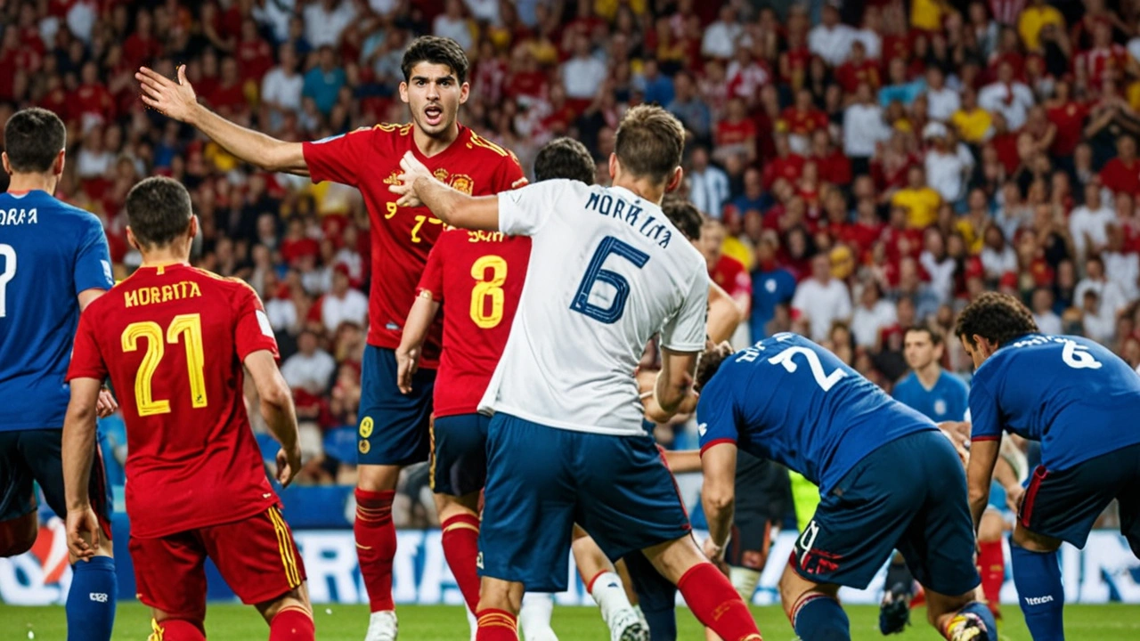 Alvaro Morata's Condition Under Review Following Pitch Invader Incident During Euro 2024 Semi-Finals